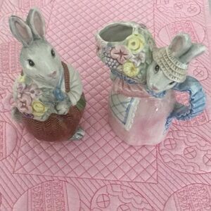 Fitz and Floyd vintage sugar and creamer set